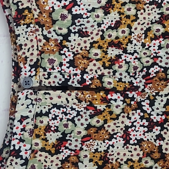 LOFT Multicolored long Sleeve Floral Blouse/Top. Thin And Light. Size Large. - Picture 3 of 6